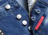 TR APSTAR dsq hommes jean shorts Hip Hop Rock Moto en détresse Denim Biker DSQ été bleu cool gars jean court 1129