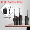 Outros artigos esportivos 2PCS1PCS 5KM Range Wireless WalkieTalkie Talkie UHF 400470MHz 5W Handheld Twoway Ham RadioDesk ChargeBF888 231110