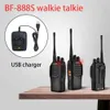 Inne towary sportowe 2PCS1PCS 5 km zasięg bezprzewodowy spacer Waltalkie UHF 400470MHz 5W Handheld Twoway Ham Radiodesk Charbf888 231110