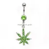 Navel Bell Button Rings D0812 sax Belly Ring Clear Color Drop Leverans smycken Body Dhgarden Otjyy