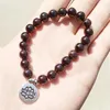 Bracelet en grenat naturel pour femmes, brin MG0379, 8 Mm, haute qualité, équilibre de Yoga, bijoux en pierre énergétique Mala, en vente