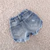 Shorts Girls zomer jeans broek met riem voor baby meisje 100 katoen hoge kwaliteit 2023 merk kinderen mooie 230411