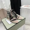 Luksusowy designerski buty na wysokim obcasach dla kobiety błyszczące skórzane aksamitne nit krawę