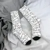 Chaussettes pour hommes drôle heureux algèbre calcul géométrie Vintage Harajuku mathématiques Hip Hop nouveauté décontracté équipage chaussette cadeau imprimé