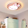 Luzes de teto Decoração de quarto rosa nórdico Decoração Ultra Fina Led para Luminária de Decoração Moderna Moderna de Luz Luz Dimmível