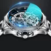 Horloges AILANG Skeleton Mechanisch Horloge Roestvrij Staal Waterdicht Heren Horloges Topmerk Luxe Sport Mannelijke Automatische Pols 231110