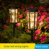 Lampada Lawm Luci solari luci di paesaggio da giardino impermeabili per esterni luci a corda da 50 LED illuminazione esagonale bianca calda luci da campeggio per prato Parco recinto per alberi da cortile