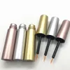 New arrival 8ml Empty Eyeliner tubes Gold Silver revitalash Eyelash Bottles Rose Gold DIY make up cosmetic packing Container2244