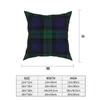 Kudde /dekorativ modern tartan Plaid Pillowcover Home Decor S Throw For Car Polyester Double-Sided Printing Leisure