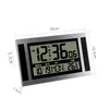 Wall Clocks Alarm Clock 12/24 Hour LCD Digital Battery Operated Self-Setting / Desk Mount Calendar