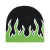 Beanieskull Caps Winter Outdoor Warm naald geweven dop Flame Patroon Wool Hat Street Skull Hat Anti -Koud katoenen hoed Beanie Beanies For Men 230410