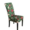 Pokrywa krzesełka Choinka Bow Restauracja Elastyczne łosie krzesło śnieżne odpowiednie do dekoracji okładki krzesła domowego 231110