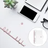 Binder Loose Leaf Notebook Clear A6 A5 Budget Cover Pocard Pvc Folder Ring Protector Flexible Gold Rose Office Stationery