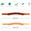 Back Massager Wood Therapy Lymphatic Drainage Massage Roller Stick Tools Fascia Blaster Stomach Cellulite Massager for Neck Back Waist Leg 230411