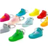 3D Basketball Shoe Keychain Stereoscopic Sneaker Key Chain Rainbow Color Mod Keychains Bag Pendant Top Quality Drop Delivery Dhof3