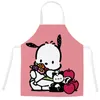 Impression taille tablier nouveau mignon chien impression dessin animé tablier Anti-huile taille Parent-enfant cuisine adulte sans manches suspendu cou tablier