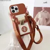 iPhone 15 Beautiful 14 Pro Max Cases Leather Top Quality Luxury Crossbody Card Slot Phone Case for 18 17 16 15pro 14pro 13pro 12pro 13 12 11 Case with Box