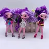 Lalki 3PCS Una Wiersz Monster Dolls for Girl DIY Prezent urodzinowy 16 cm Novi Star Long Hair Doll Toy z ubraniami 231110