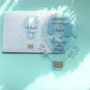 Gratulationskort unikt vacker baby födelsedagsinbjudan vit hölje med utskrift laser klippt luft anpassad dopkort 230411