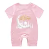 T-shirts 2023 Ramadan Vêtements Bébé Corps D'été Barboteuses Tout-Petits Filles Vêtements Bébés Coton Costume Enfants Eid né Nourrissons 230411