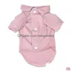 Dog Apparel Small Dog Apparel Coat Pet Puppy Pajamas Black Pink Girls Poodle Bichon Teddy Clothes Christmas Cotton Boy Bldog Softfeeli Dhgmz