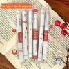 6 pièces dessin animé Gel stylos papeterie noir presse 0.5mm créatif mignon fille coeur école étudiants écriture prix bureau Signature