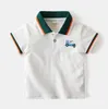 T-Shirts Stickerei Auto Jungen Polo T-Shirt Elegant Kleinkind Tops Qualität Mode T-Shirt Baumwolle Sommer Kinder Shirt Kinderkleidung 230411