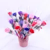 Decorative Flowers 38pcs Artificial Carnation Soap Flower Head Eternal Bouquet Mother's Day Gift Box Handmade DIY Material For Wholesale