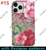 S Designer Leder -Telefonhüllen für iPhone 15 Pro max 14 13 12 Mini 11 XS XR X 8 7 Plus 15plus Fashion Print Design Biene Klassische Rückcover Hülle Mobile Shell