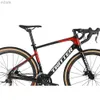 Pédales de vélo TWITTER GRAVEL vélo RS-22S acheminement interne frein à disque d'huile qualité tout-terrain T900 vélo de route en fibre de carbone 700 * 40C jeu de roues vélos 3M411