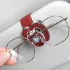 Interiörstillbehör Metal Apple Shape Car Sun Visor Solglasögon Clip Glasses Holder Styling för A C E S Class W210 W211 W212 W124 W202 W205