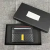 Luxury Card Holder Designer Wallet Luxury Man Woman Coin wallets Pebbled Business Card Case Leather purse Credit Cardholder Passport Bag no box