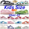 Kindersneakers Lage hardloopschoenen voor peuters Panda Chunky Jongenstrainers Kinderen Jeugd Triple Roze Meisjesschoen Zwart Wit Chlorofyl Chicago Argon EUR 22-37