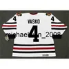 Weng Men Women Youth ELMER VASKO 1965 CCM Vintage Hockey Jersey All Stitched Top-quality Any Name Any Number Goalie Cut
