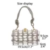 Bolsas de noite para as bolsas de luxo Jiomay Bolsas de designer de luxo 2023 Mulheres Bling Senhoras transparentes Caixa de cinta acrílica com acrílico ombro em forma de 230411