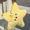 Evening Bags Xiuya Kawaii Soft Plush Shoulder Bag Yellow Star Shape Cute Handbag High Quality Casual Fashion Harajuku Style Crossbody