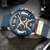 Нарученные часы Curren Casual Sport Watches для мужчин Top Brand Роскошные военные кожаные кожа