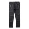 Mężczyzn Pants Harajuku czarne dżinsy klimat woskowane swobodne spodnie Proste kieszenie Ogółem ołówkiem luźne hip -hopowe męskie 220410