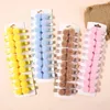 Hårtillbehör 10/20st Lovely Mini Solid Plush Ball Clip for Kid Girl Small Bangs Hairpins Clips Headwear Kids