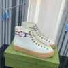 Designer män kvinnor avslappnade skor Italien lågklippt 1977 hög toppbokstav högkvalitativ sneaker beige ebenholts duk tennis sko lyx tyg trimmar tjocka-solade skor 03