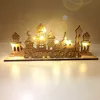 Nowością pozycje 2023 Eid Mubarak LED Drewniane oświetlenie Ozdoby Islamskie muzułmańskie dekorację Ramadan do domu Gurbang Eid Al Adha Prezenty Z0411