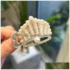 Fermagli per capelli Barrettes Strass Perla Coda di cavallo Artiglio per capelli per le donne Strumento per lo styling Moda Granchio Forcine Accessori per clip Dro Dhgarden Dhsgv