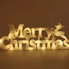 Décorations de Noël Décoration Bonne Année LED Lettre Étiquette Lumière Chaîne Fée Jardin Maison 231110