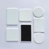 Sublimation Ceramics Fridge Magnets Heart Shape Blank Heat Transfer Refrigerator Magnet StickersJ0411