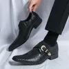 Men Casual Shoes 2024 Office Business Dress Flats Shoes For Men Classic Peacock feather printing Fashion Spring Autumn Shoes