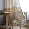 Vorhang 1PC 70% Blackout Einfacher Stil Polyester Leinen Jacquard Grau Braun Für Wohnzimmer Wohnkultur Nuan Serie