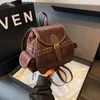 Factory wholesale ladies shoulder bags 2 colors winter popular woolen handbag sweet and lovely plaid retro backpack street trend plush messenger bag 2425#