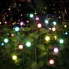 2pcs 10Led Solar Garden Lights Dekoration im Freien wasserdicht Yard Patio Pathway