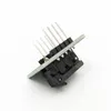 Freeshipping QFN8 DFN8 WSON8 Programmierung Sockel Pogo Pin IC Test Adapter QFN8-127-CPO1PNL Pitch 127mm Clamshell Größe 5*6 Burn in Sock Fshl