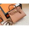 Prinses Vrouw Schoudertassen Handtas Echt Leer Espom Designer 19cm 25cm 28cm Lady Tote palm Mode tas bakken Gouden gesp